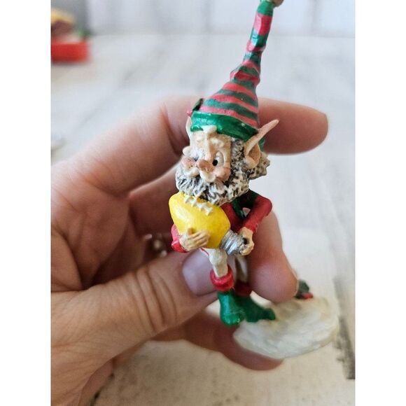 Enesco nimble football Sandi zimnicki player bulb vintage 1991 830992 elf playin - Picture 5 of 9